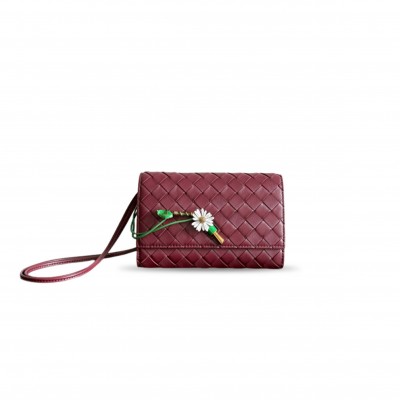 BOTTEGA VENETA LEATHER ANDIAMO DAISY CROSS-BODY BAG 838870 (19*12.6*2cm) BOTTEGA VENETA LEATHER ANDIAMO DAISY CROSS-BODY BAG 838870 (19*12.6*2cm)
